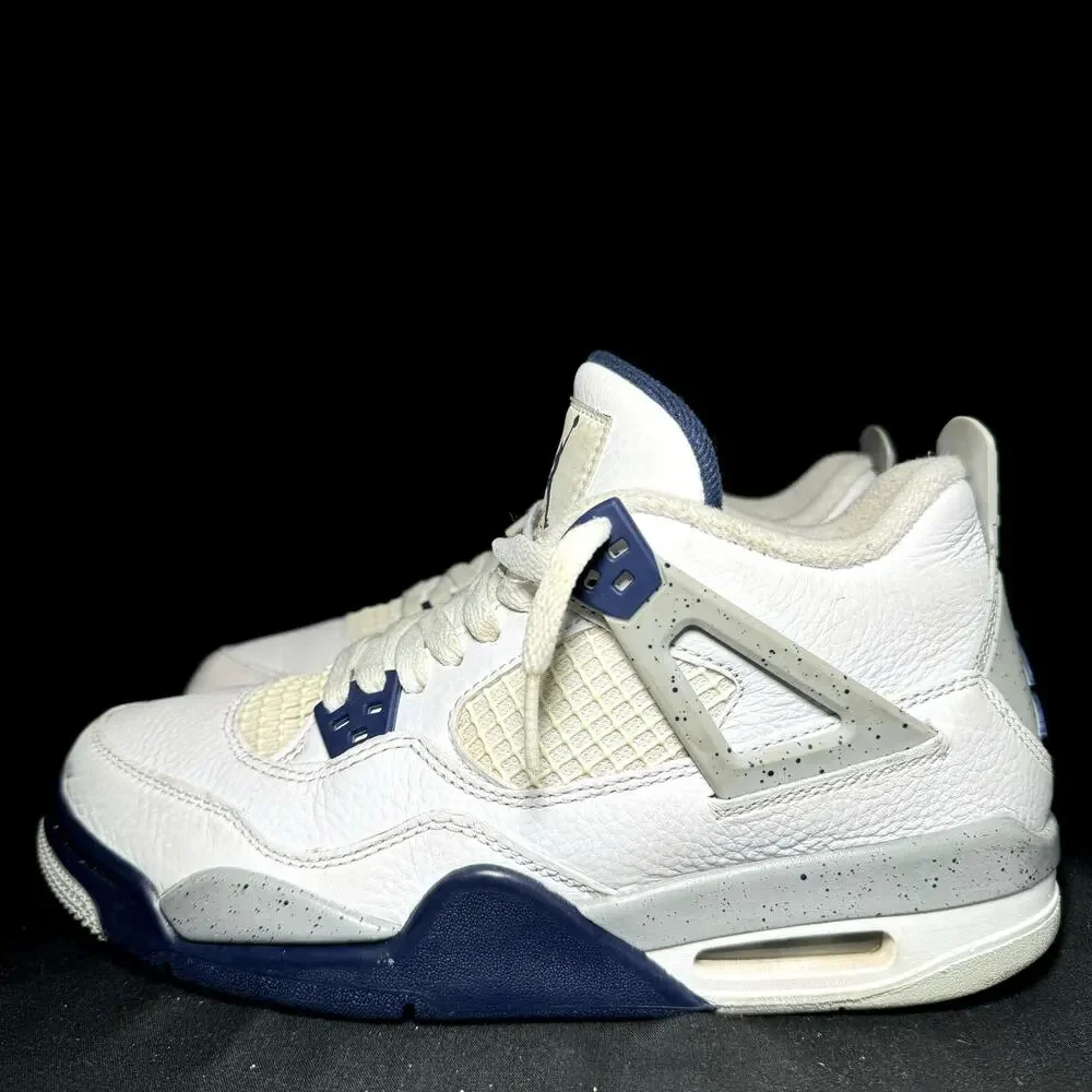 Size 7 - Nike Air Jordan 4 Retro GS Midnight Navy Men's Shoes